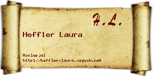 Heffler Laura névjegykártya